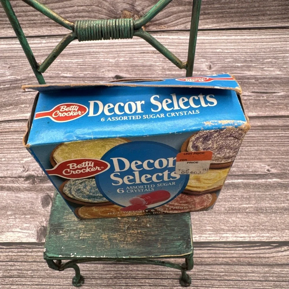 1980's-1990's Sprinkles Cake Decor Selects 6 Assorted Sugar Balls 6 Colors NEW !